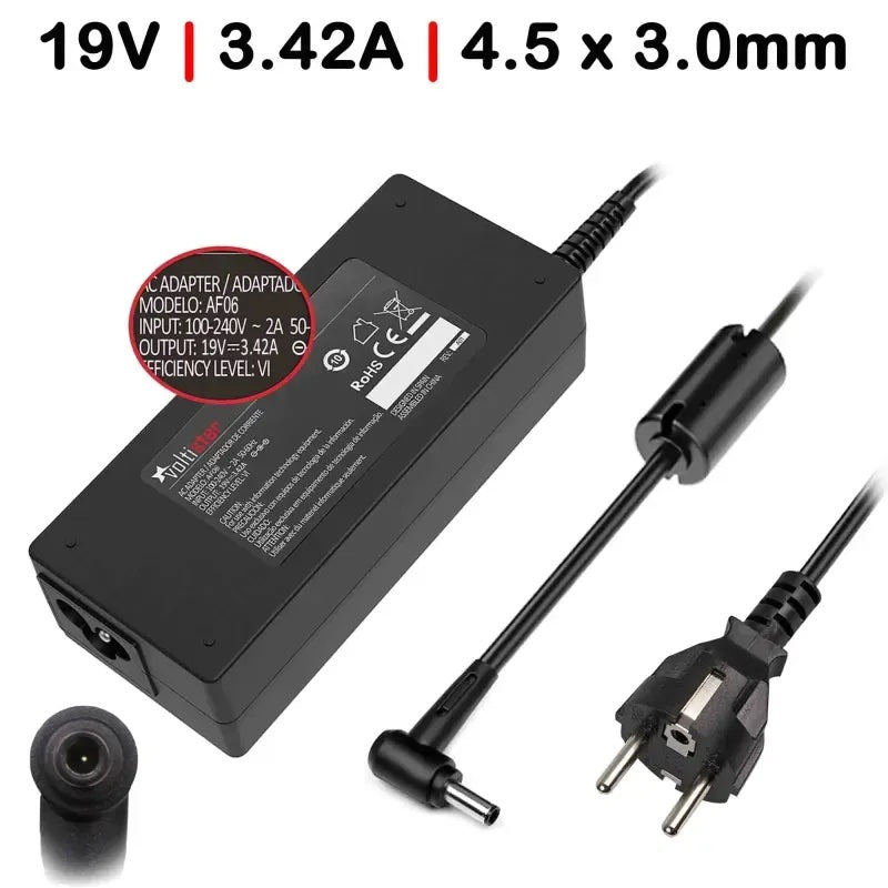Charger Laptop Asus Asuspro Essential PU301 PU401 PU450 PU451 PU500 PU550 PU551 65W 3.42A 4.5X3.0