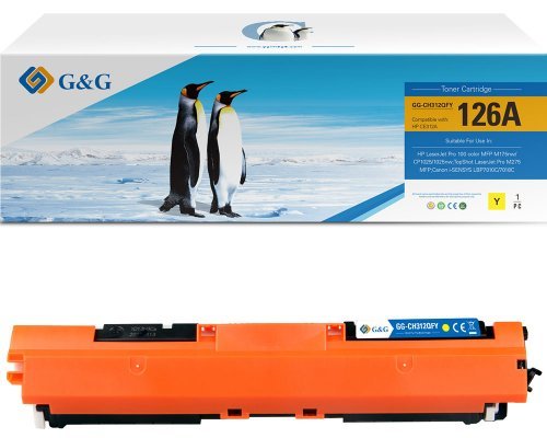 G&g Toner Compatible With HP 126A/ CE312A Canon 729Y