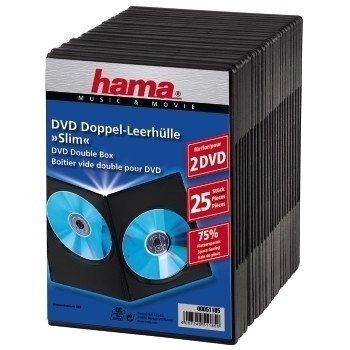 Hama Dvd Slim Double-box 25, Black 2 Drives Black
