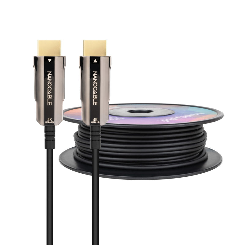 Nanocable HDMI Cable V2.0 Aoc Male a HDMI V2.0 Male 40M - 4K@60HZ 18Gbps - Black
