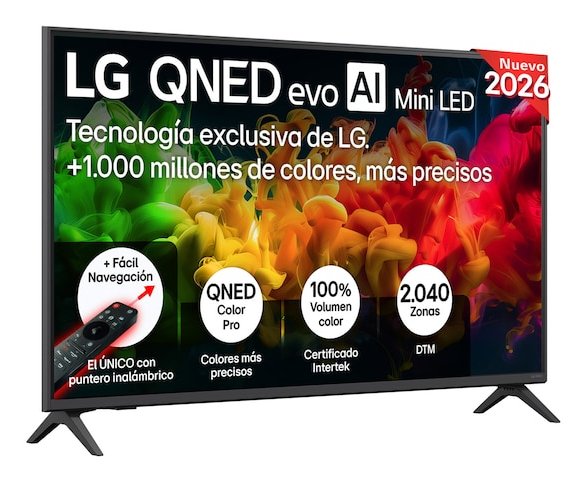 LG TV 43QNED81B6C.AEU 43 Qned Evo Miniled Legs Laterales Wi-Fi HDMI X3