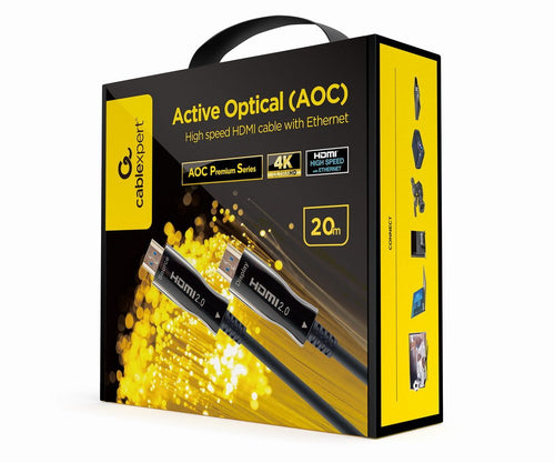 Gembird Active Optical Aoc High Speed HDMI Cable With Ethernet Aoc Premium Series 20M — image 1