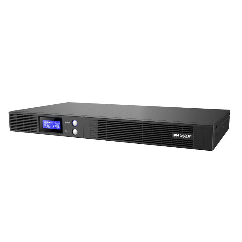 Phasak UPS Line Interactive Protekt Slim Rack 1500VA-900W 4 Salidas Formato Rack