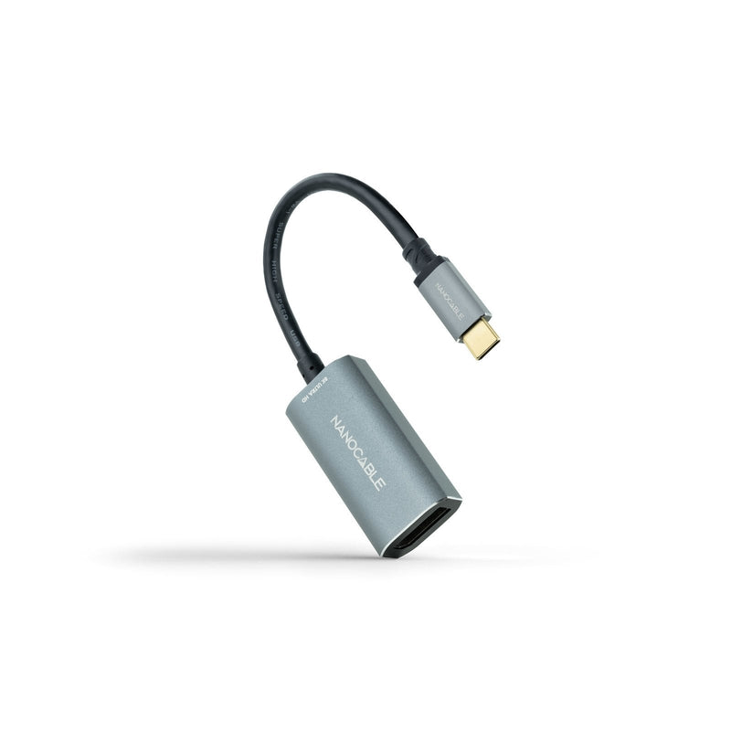 Converter USB-C a DP 8K Aluminium Grey 15CM