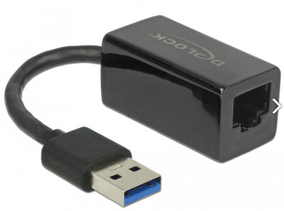 Delock Adapter USB 3.0 Typ-a 1 X Gigabit LAN RJ45 Black — image 1