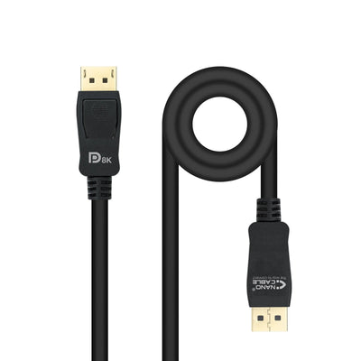 Nanocable Cable DisplayPort 1.4 Male a DisplayPort 1.4 Male 2M - Certificado VESA - Black — image 1