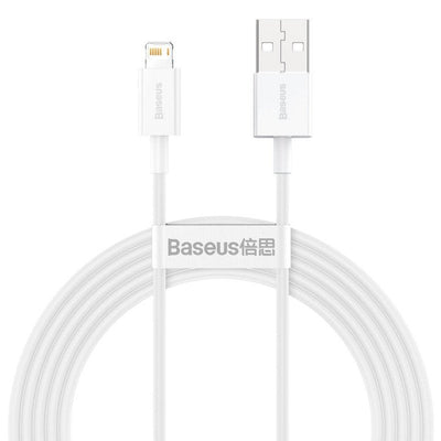 Baseus Lightning Top Series Cable Fast Charging, Data 2.4A, 2M White (CALYS-C02) — image 1