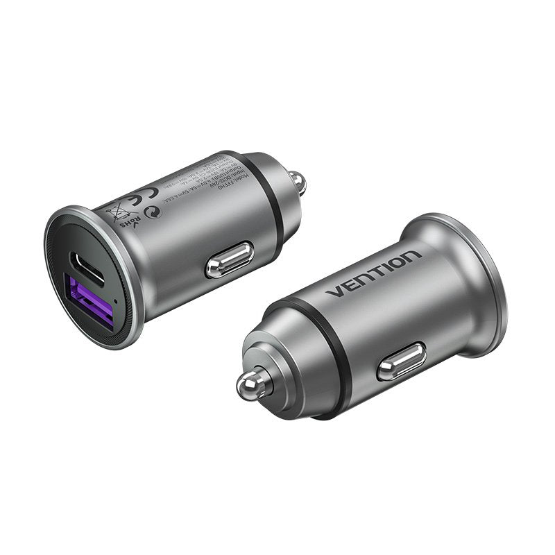 Vention Car Charger FFFH0 1x USB- Type-c 1x USB 30W