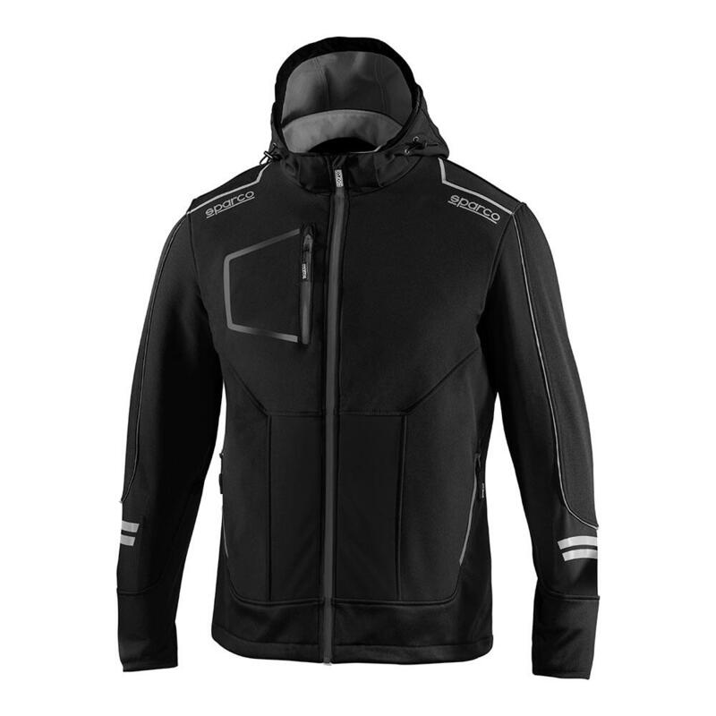 Chaqueta Soft-shell Tech Técnica, Black/Grey York, T1 - S