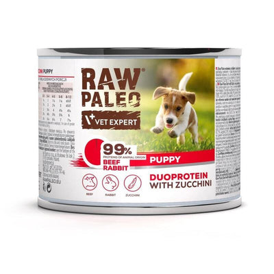 Comida Húmeda Perros Raw Paleo Duoprotein Beef & Rabbit Puppy 200G — image 1