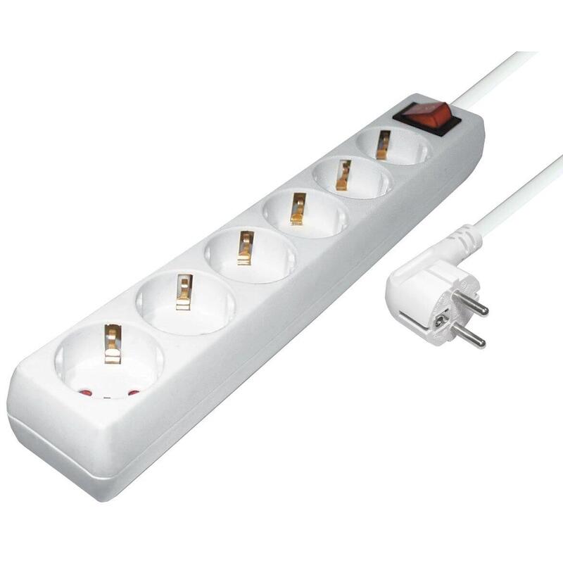 Contact Protection With Switch Iluminado, 5,0M, White