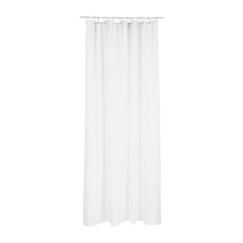 Curtain Bathroom Polyester White 180X200CM