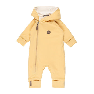 Cotton-Lined Merino Wool Baby Overall – Yellow