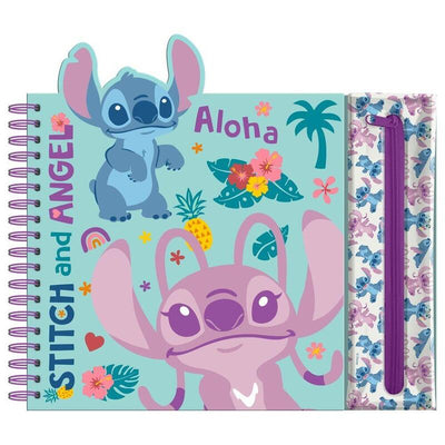 Notebook Actividades With Case Removible Stitch Disney — image 1