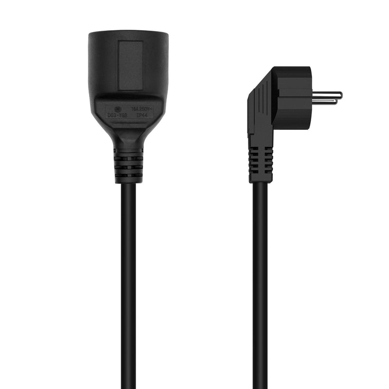Aisens Cable Alargador Power Schuko - CEE7/M-CEE7/H - 10M - Black