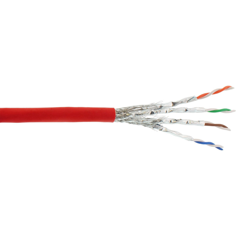 Inline Network Cable S/FTP Pimf CAT.6A Libre Halógenos 500MHZ Red 100M