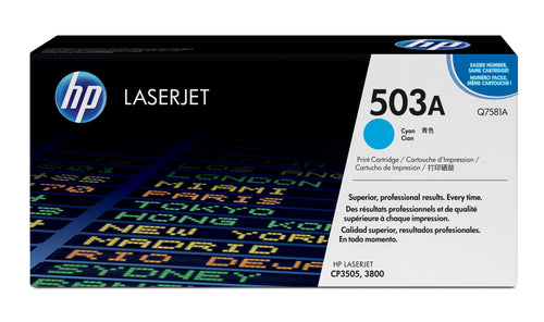 HP Genuine Toner 503X XL Cyan Q7581A — image 1