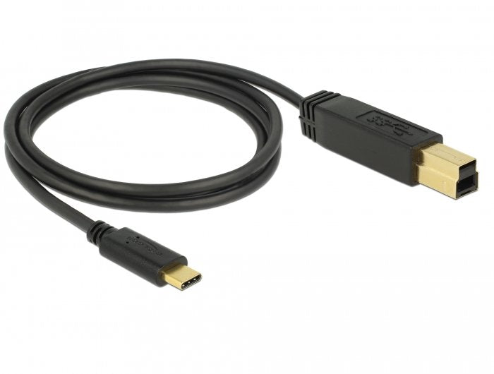 Delock 83675 USB Cable 3.1 GEN2 C B 1.0M Black