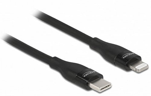 Delock Daten- And Cable Charging USB Type-c™ a Lightning™ Iphone™, Ipad™ And Ipod™ Black 0,5M Mfi — image 1