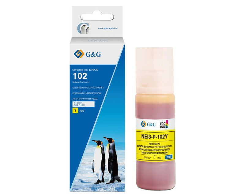 G&g Ink Komp. Epson 102/C13T03R440 Tintentank Yellow