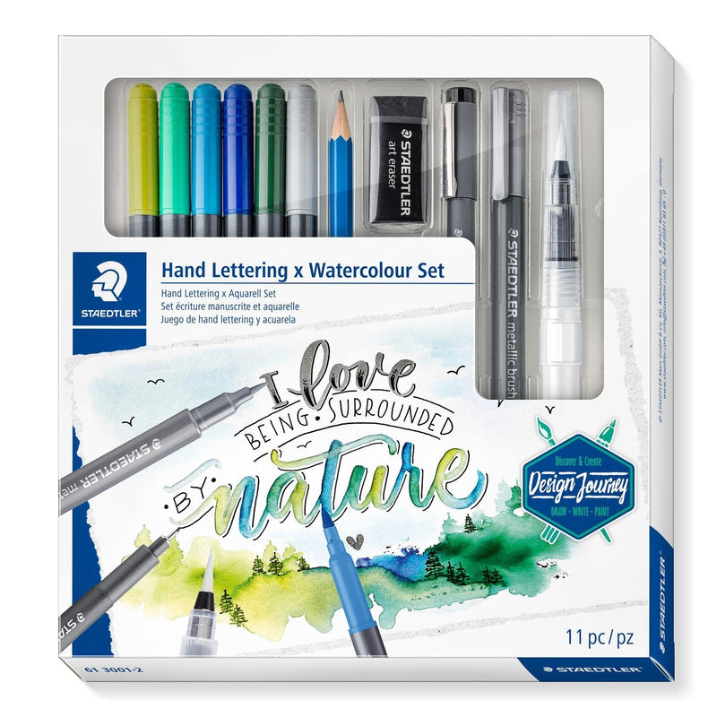 Staedtler 61 3001-2 Design Journey - Set Of Hand Lettering And Acuarelas