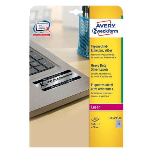 Avery Zweckform Typenschildetiketten 30,0 X 30,0MM — image 1