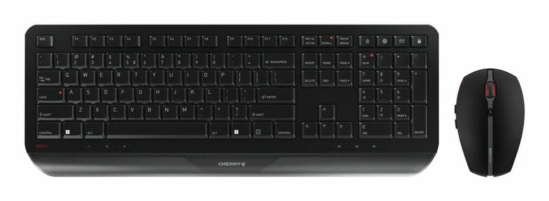 Cherry Desktop Gentix [eu/Us] Wl Negro Us-englisch Con Euro Symbol Teclado RF Inalámbrico Negro