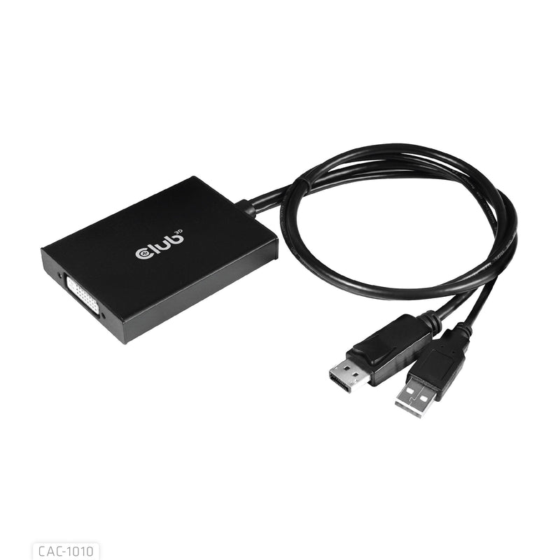 CLUB3D CAC-1010 DisplayPort/USB DVI-i Daul Link Black White