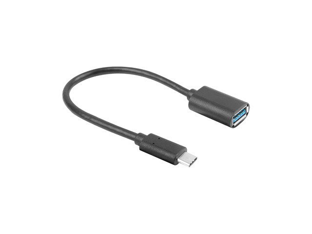 Lanberg Adapter USB Type-c 3.1 (m) - USB Type-a (f) 15CM Black