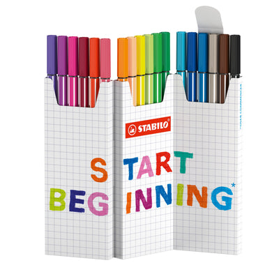 Stabilo Pen 68 Pack 18 Markers Punta Fibre - Trazo 1MM Aprox. - Ink With Base Water - Colours — image 1