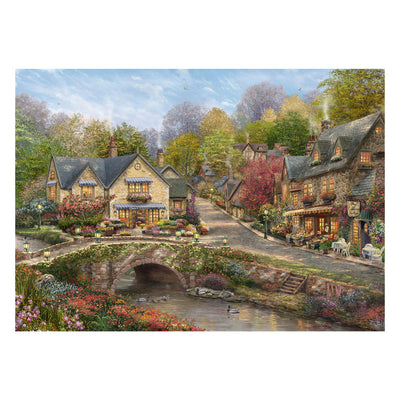 Schmidt Spiele Thomas Kinkade Studios: Summer Cobblestone Village, Rompecabezas 2000 Pieces 58629 — image 1