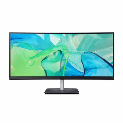 Acer Monitor CB343CUR 34 3440 X 1440 Pixels Ultrawide Quad HD LED Black Silver — image 1