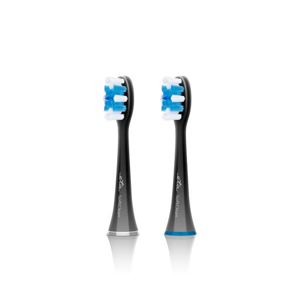 Eta Replacement For Brush Teeth Softclean ETA070790600 2 Units Black