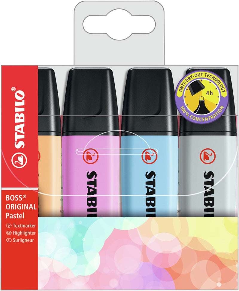 Stabilo Boss Marcador Fluorescent New Colours Pastel 2021 Case -4U-