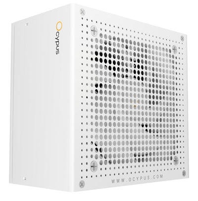 Ocypus Power Supply Iota P1000 1X GPU High Power 12 Pines, 3X Pcie, Gestión Cables, 1000 Watts White Io — image 1