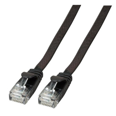 Cable Efb RJ45 Flach Network U UTP, CAT.6A, Pvc, 0.25M, Black — image 1