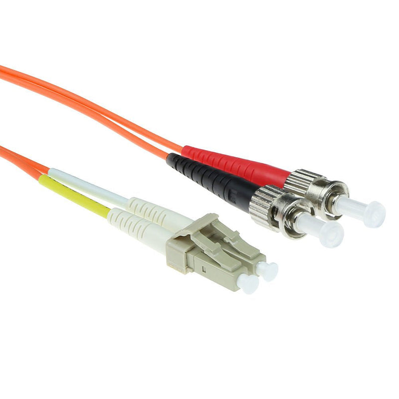 3 Meter Lszh Multimode 50 125 OM2 Fiber Patch Cable Duplex With Lc And St Connectors