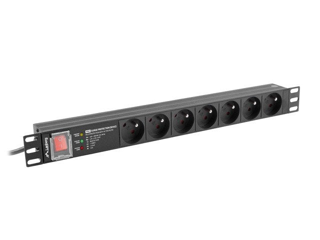 Lanberg Power Strip Pdu Rack 19 (1U 16A 7X 230V Pl 2M)
