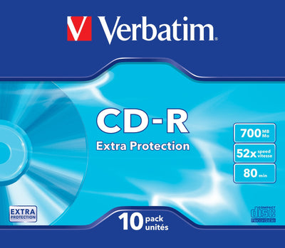 Verbatim Cd-rom Datalife 52X 700MB 10 Units Slim Extra Protection — image 1