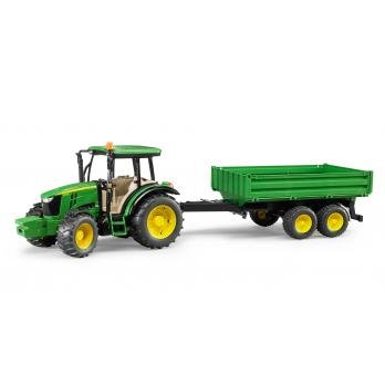 Bruder John Deere 5115M With Remolque - Escala 1:16 02108 — image 1