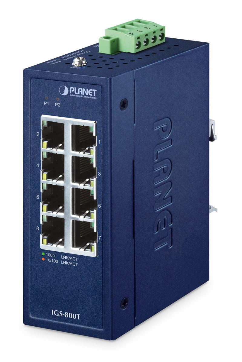 Planet Industrial 8-PORT 10/100/1000T Switch IGS-800T