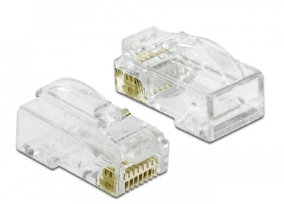 Delock RJ45 Prensado + Corte + Curva Male CAT.6 UTP 20 Pieces — image 1