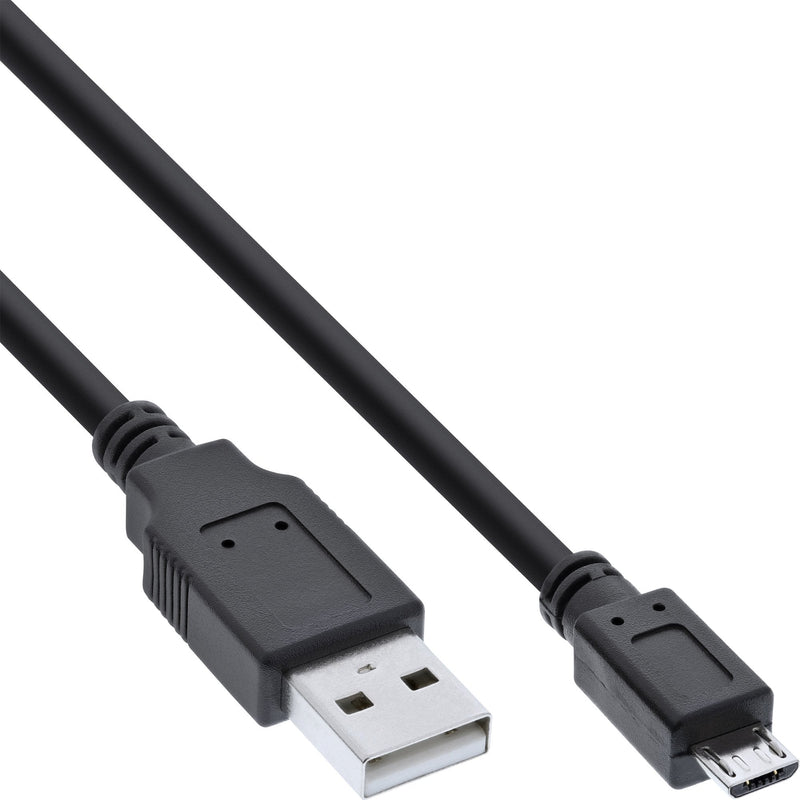 Inline Cable Micro USB 2.0 Plug USB-A a Plug Micro-b 2M