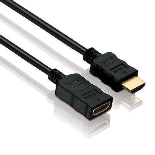 Helos HDMI Cable High Speed Male/Female With Ethernet 0,5M