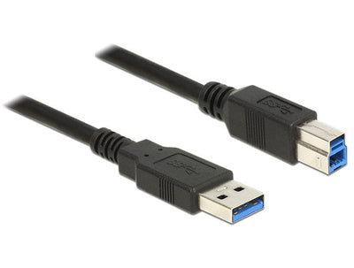 Delock USB Cable 3.0 Tipo-a Male USB 3.0 Tipo-b Male 3,0M Black — image 1