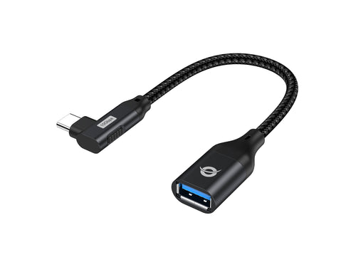 Conceptronic Adapter USB-C - USB-A 3.0 Otg 90°GEW. Black — image 1
