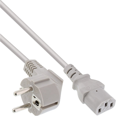 Inline Cable Power Type F Ángulo Según IEC C13 Grey 1,5M — image 1