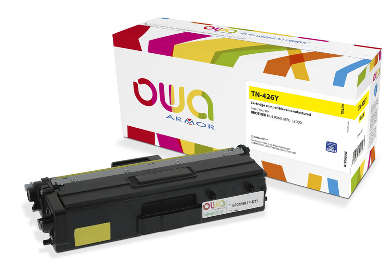 Toner Compatible Owa Brother TN-426Y Yellow 6.500 P.