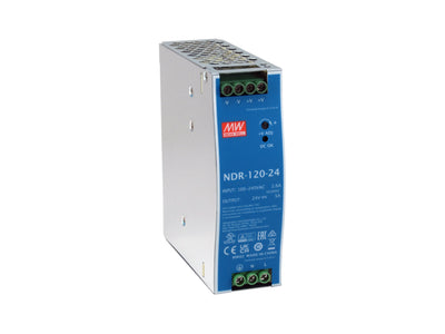 Levelone Industrial Power Supply 24VDC/120W+CARRIL Din Silver — image 1