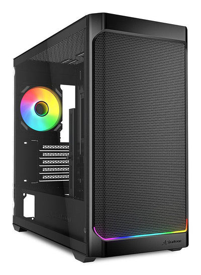 Sharkoon PC Case MK4W RGB Strip Black Glass Tempered 4044951041763 — image 1
